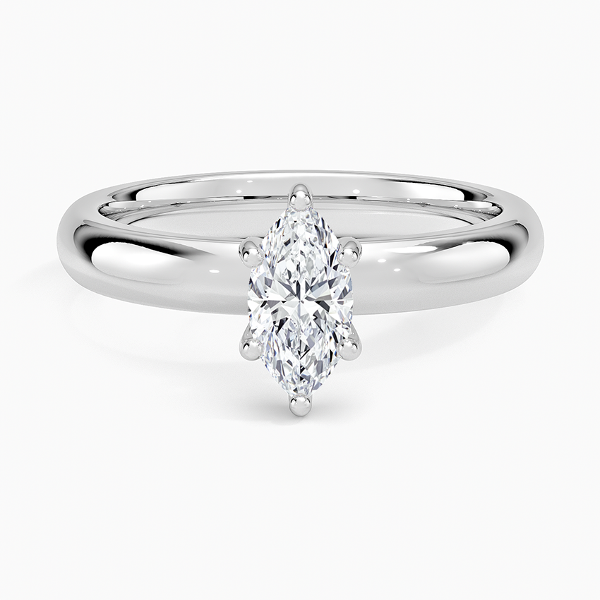 Sydney Perfect Fit Halo 3mm Diamond Ring Platinum Marquise Engagement Ring