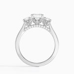 Petal Three Stone Diamond Ring (2/3 ct. tw.) Platinum Asscher Engagement Ring