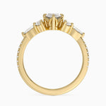 Luxe Nadia Pavé Diamond Ring (1/2 ct. tw.) Yellow Gold 18k Marquise Engagement Ring
