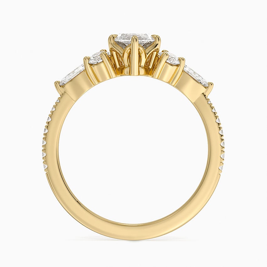 Luxe Nadia Pavé Diamond Ring (1/2 ct. tw.) Yellow Gold 18k Marquise Engagement Ring