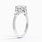 Luxe Nadia Pavé Diamond Ring (1/2 ct. tw.) Platinum Pear Engagement Ring