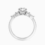 Luxe Nadia Pavé Diamond Ring (1/2 ct. tw.) Platinum Round Engagement Ring