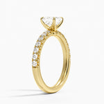 Luxe Amelie Diamond Ring (3/8 ct. tw.) Yellow Gold 18k Asscher Engagement Ring