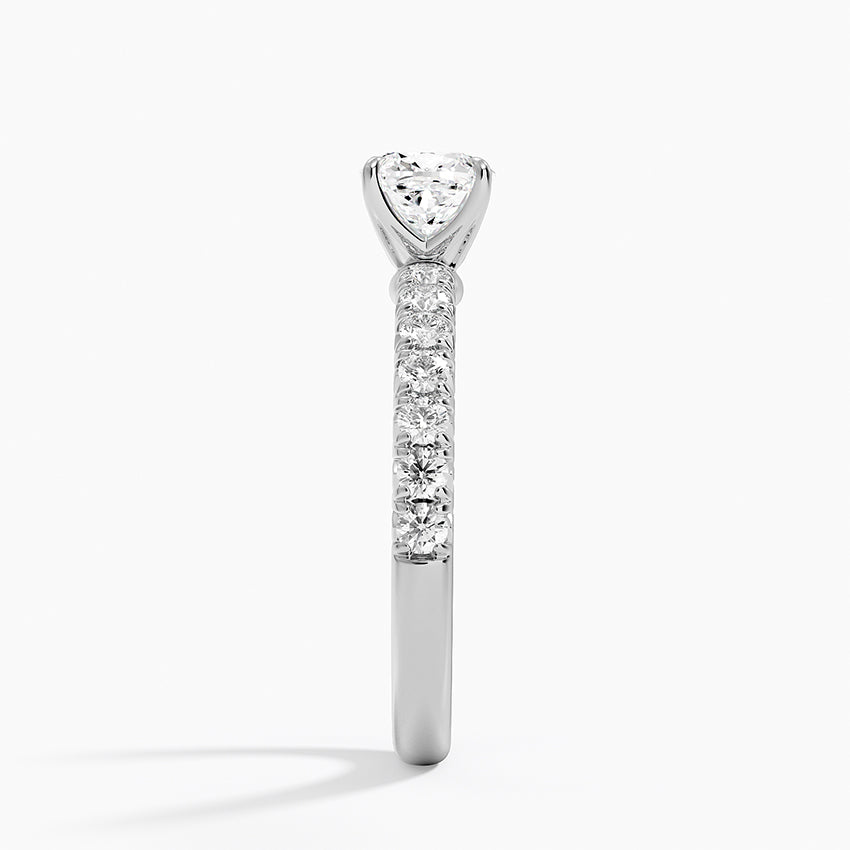 Luxe Amelie Diamond Ring (3/8 ct. tw.) Platinum Cushion Engagement Ring