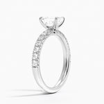 Luxe Amelie Diamond Ring (3/8 ct. tw.) Platinum Emerald Engagement Ring