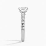 Luxe Amelie Diamond Ring (3/8 ct. tw.) Platinum Emerald Engagement Ring