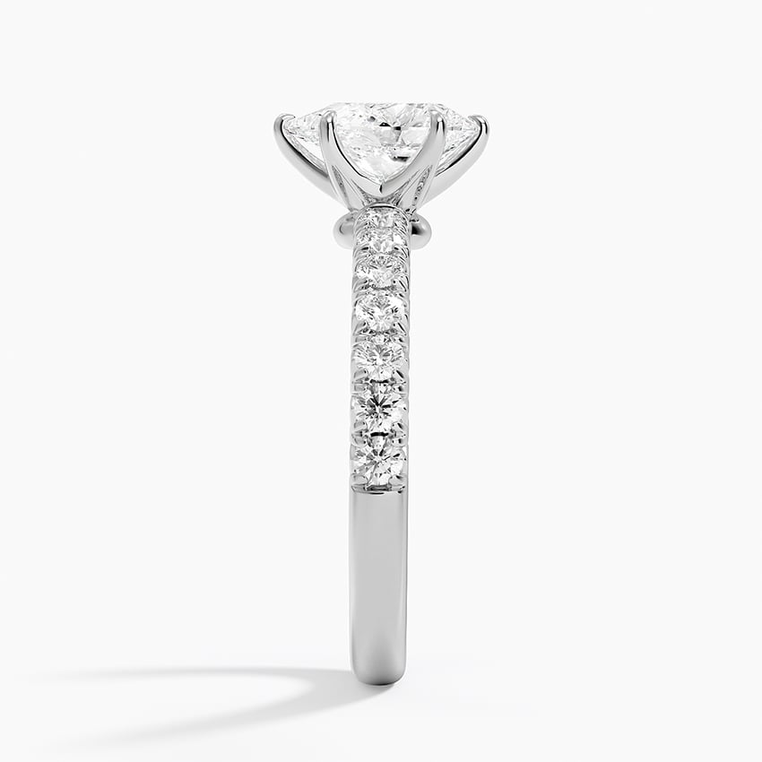Luxe Amelie Diamond Ring (3/8 ct. tw.) Platinum Pear Engagement Ring