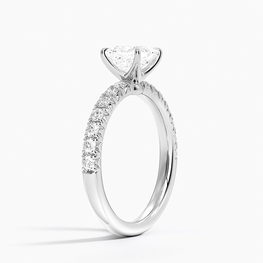 Luxe Amelie Diamond Ring (3/8 ct. tw.) Platinum Princess Engagement Ring