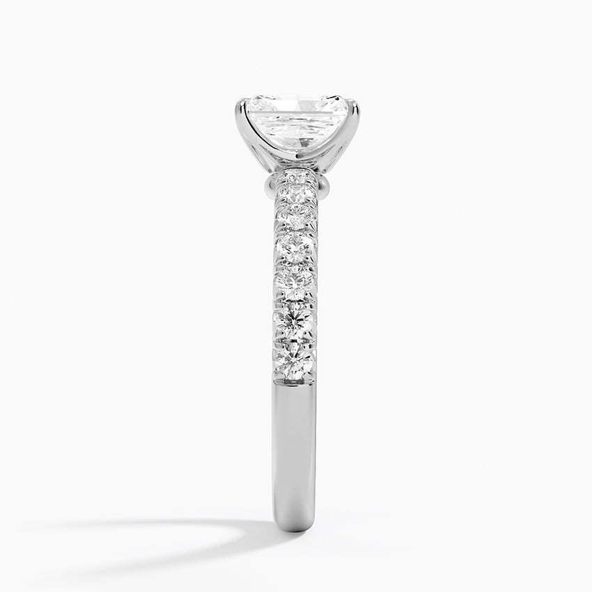 Luxe Amelie Diamond Ring (3/8 ct. tw.) Platinum Radiant Engagement Ring