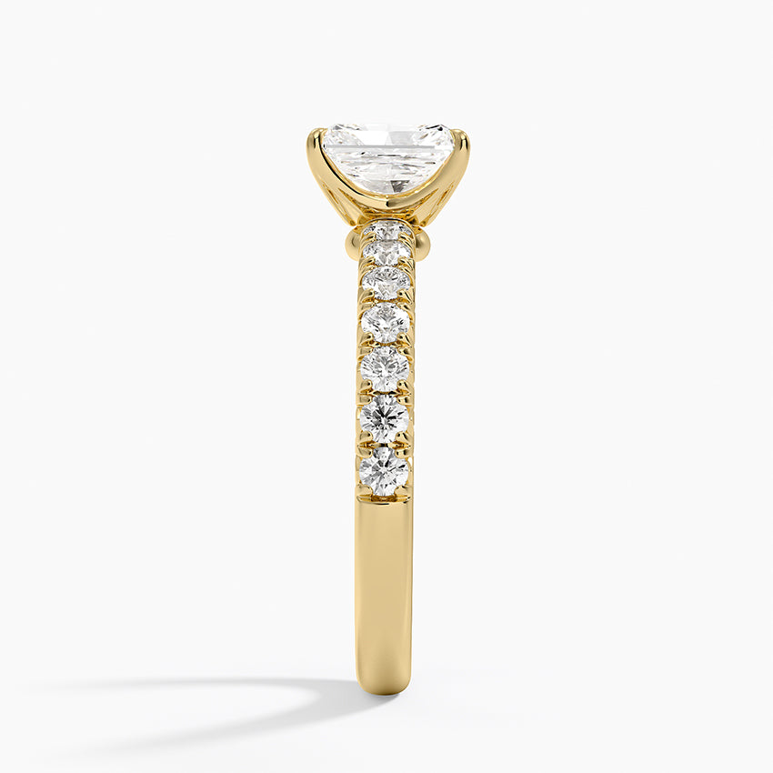 Luxe Amelie Diamond Ring (3/8 ct. tw.) Yellow Gold 18k Radiant Engagement Ring