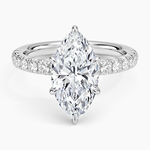 Luxe Amelie Diamond Ring (3/8 ct. tw.) Platinum Marquise Engagement Ring