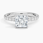 Luxe Amelie Diamond Ring (3/8 ct. tw.) Platinum Princess Engagement Ring
