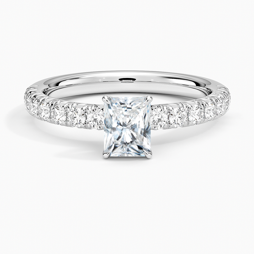 Luxe Amelie Diamond Ring (3/8 ct. tw.) Platinum Radiant Engagement Ring
