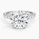 Luxe Amelie Diamond Ring (3/8 ct. tw.) Platinum Round Engagement Ring