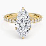Luxe Amelie Diamond Ring (3/8 ct. tw.) Yellow Gold 18k Marquise Engagement Ring