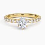 Luxe Amelie Diamond Ring (3/8 ct. tw.) Yellow Gold 18k Pear Engagement Ring