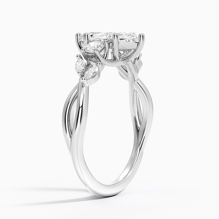 Willow Three Stone Diamond Ring (1/3 ct. tw.) Platinum Marquise Engagement Ring
