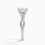 Willow Three Stone Diamond Ring (1/3 ct. tw.) Platinum Oval Engagement Ring