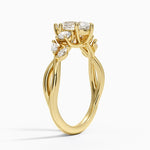 Willow Three Stone Diamond Ring (1/3 ct. tw.) Yellow Gold 18k Pear Engagement Ring