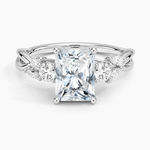 Willow Three Stone Diamond Ring (1/3 ct. tw.) Platinum Radiant Engagement Ring