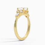 Luxe Nadia Diamond Ring Yellow Gold 18k Asscher Engagement Ring