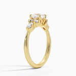 Luxe Nadia Diamond Ring Yellow Gold 18k Cushion Engagement Ring