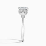 Luxe Nadia Diamond Ring Platinum Emerald Engagement Ring