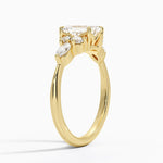 Luxe Nadia Diamond Ring Yellow Gold 18k Emerald Engagement Ring
