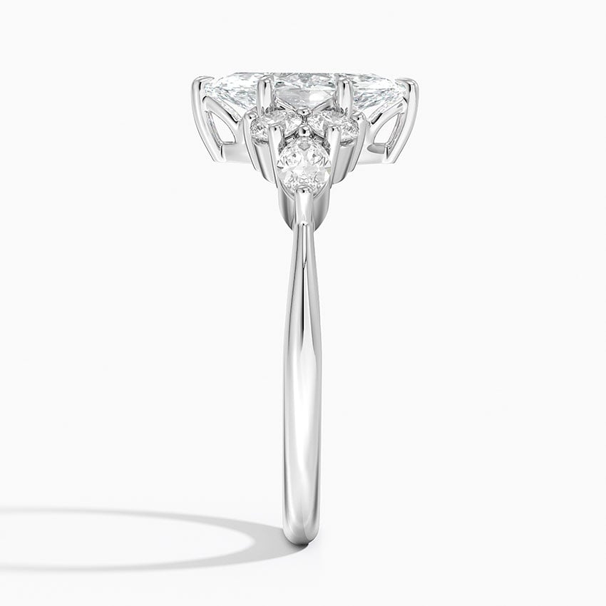 Luxe Nadia Diamond Ring Platinum Marquise Engagement Ring