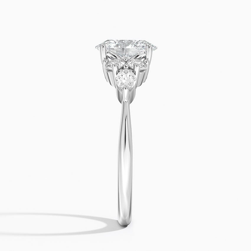 Luxe Nadia Diamond Ring Platinum Oval Engagement Ring