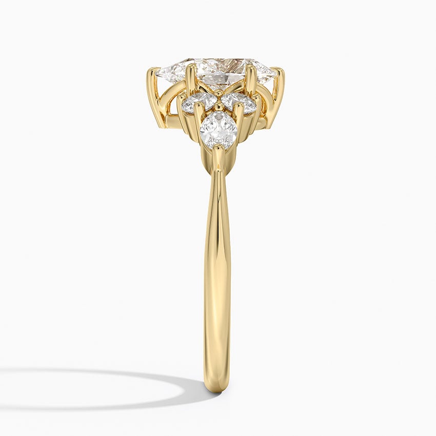 Luxe Nadia Diamond Ring Yellow Gold 18k Pear Engagement Ring