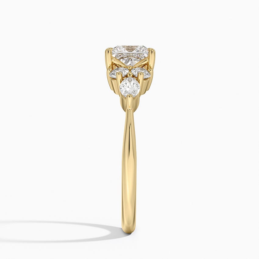 Luxe Nadia Diamond Ring Yellow Gold 18k Princess Engagement Ring