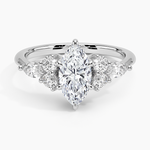 Luxe Nadia Diamond Ring Platinum Marquise Engagement Ring