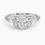 Luxe Nadia Diamond Ring Platinum Oval Engagement Ring