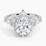 Luxe Nadia Diamond Ring Platinum Pear Engagement Ring