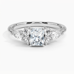 Luxe Nadia Diamond Ring Platinum Radiant Engagement Ring