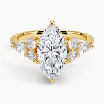 Luxe Nadia Diamond Ring Yellow Gold 18k Marquise Engagement Ring