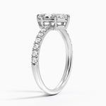 Dara Low-Profile Diamond Ring Platinum Marquise Engagement Ring