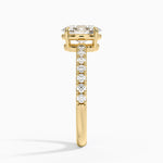 Dara Low-Profile Diamond Ring Yellow Gold 18k Oval Engagement Ring