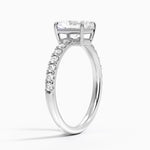 Dara Low-Profile Diamond Ring Platinum Radiant Engagement Ring