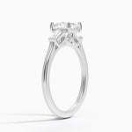 Perfect Fit Tapered Baguette Diamond Ring Platinum Asscher Engagement Ring