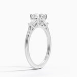 Perfect Fit Tapered Baguette Diamond Ring Platinum Round Engagement Ring