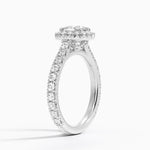 Sienna Halo Three-Quarter Coverage Diamond Ring (3/4 ct. tw.) Platinum Cushion Engagement Ring