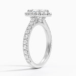 Sienna Halo Three-Quarter Coverage Diamond Ring (3/4 ct. tw.) Platinum Marquise Engagement Ring