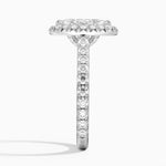 Sienna Halo Three-Quarter Coverage Diamond Ring (3/4 ct. tw.) Platinum Marquise Engagement Ring