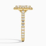 Sienna Halo Three-Quarter Coverage Diamond Ring (3/4 ct. tw.) Yellow Gold 18k Marquise Engagement Ring