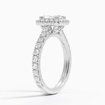 Sienna Halo Three-Quarter Coverage Diamond Ring (3/4 ct. tw.) Platinum Radiant Engagement Ring