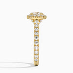 Sienna Halo Three-Quarter Coverage Diamond Ring (3/4 ct. tw.) Yellow Gold 18k Round Engagement Ring