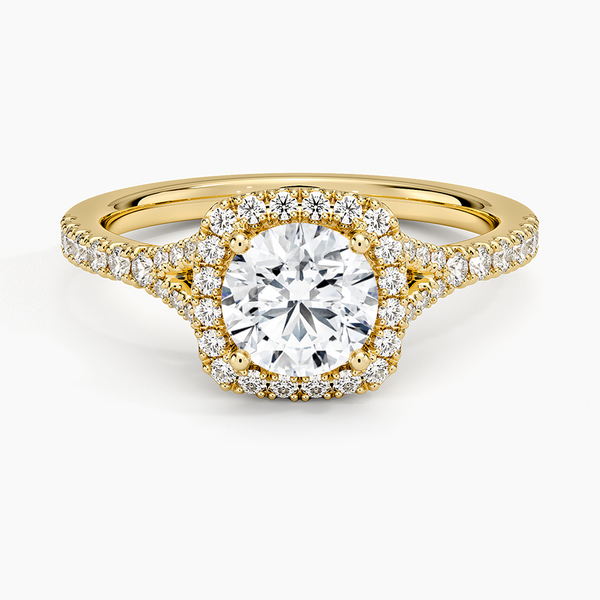 Joy Half Coverage Diamond Engagement Ring