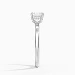 Lumiere 2mm Diamond Ring (1/8 ct. tw.) Platinum Asscher Engagement Ring